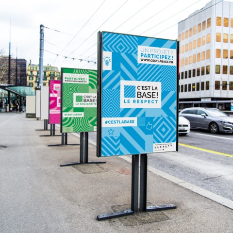 Campagne de communication “C’est la base” – Ville de Lausanne Campagne de communication “C’est la base” – Ville de Lausanne