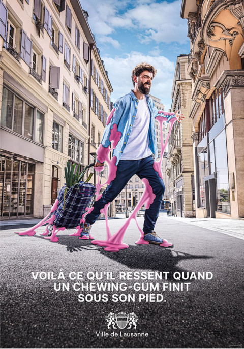 Campagne d’affichage 2021 Gum&Tag- Ville de Lausanne Campagne d’affichage 2021 Gum&Tag- Ville de Lausanne